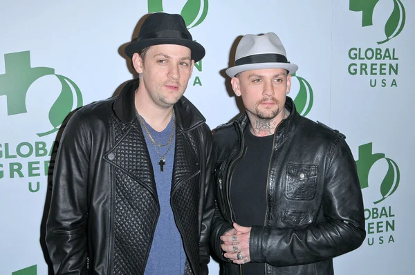 Joel Madden and Benji Madden at the 7th Annual Global Green USA's Pre-Oscar Party, Avalon, Hollywood, CA. 03-03-10 — Stock Photo, Image