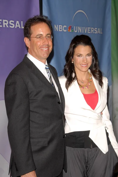 Jerry Seinfeld and Jessica Seinfeld at NBC Universal's Press Tour Cocktail Party, Langham Hotel, Pasadena, CA. 01-10-10 — Stock Photo, Image
