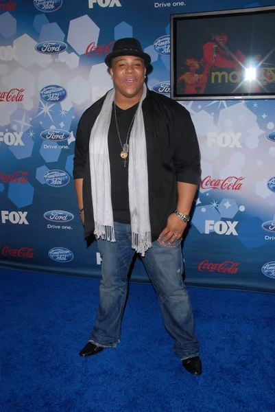 Michael Lynche w: Fox "American Idol" Top 12 finalistów party, przemysł, West Hollywood, CA. 03-11-10 — Zdjęcie stockowe