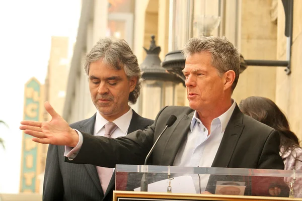 Andrea Bocelli, David Foster — Foto de Stock