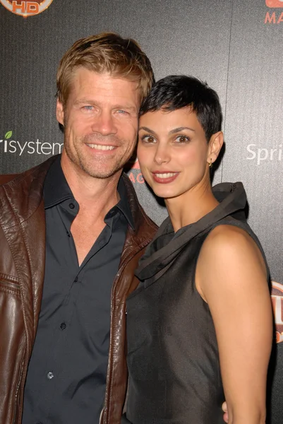 Joel gretsch ve morena baccarin — Stok fotoğraf