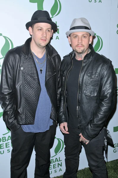 Joel madden und benji madden — Stockfoto