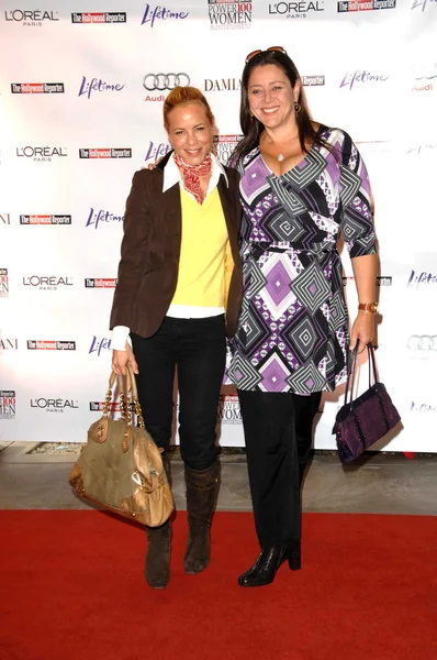 Maria Bello i Camryn Manheim w Hollywood Reporter roczny kobiety w Rozrywka śniadanie, Beverly Hills Hotel, Beverly Hills, Ca. 12-04-09 — Zdjęcie stockowe