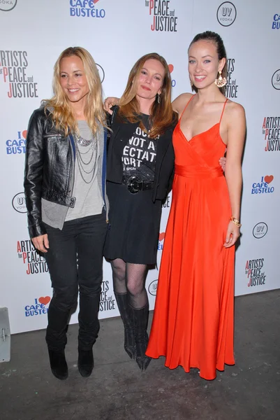 Maria Bello, Diane Lane en Olivia Wilde — Stockfoto