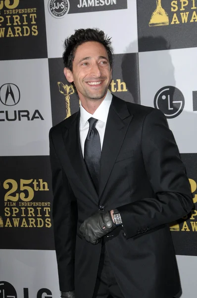 Adrien brody w 25 film independent spirit awards, nokia teatr l.a. live, los angeles, ca. 03-06-10 — Zdjęcie stockowe