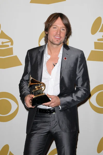 Keith Urban en el 52nd Annual Grammy Awards, Sala de Prensa, Staples Center, Los Angeles, CA. 01-31-10 —  Fotos de Stock