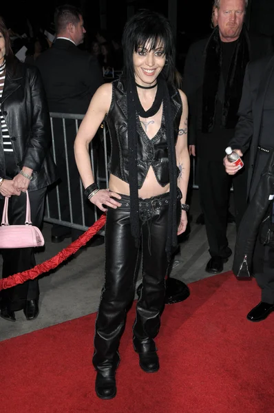 Joan Jett at "The Runaways" Los Angeles Premiere, Cinerama Dome, Hollywood, CA. 03-11-10 — Stock Photo, Image