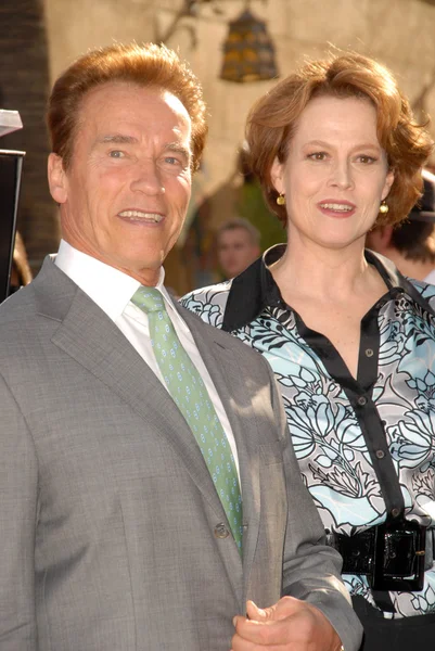 Arnold Schwarzenegger, Sigourney Weaver — Stock fotografie