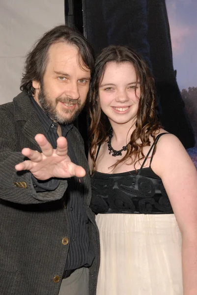 Peter jackson και κόρη — Φωτογραφία Αρχείου