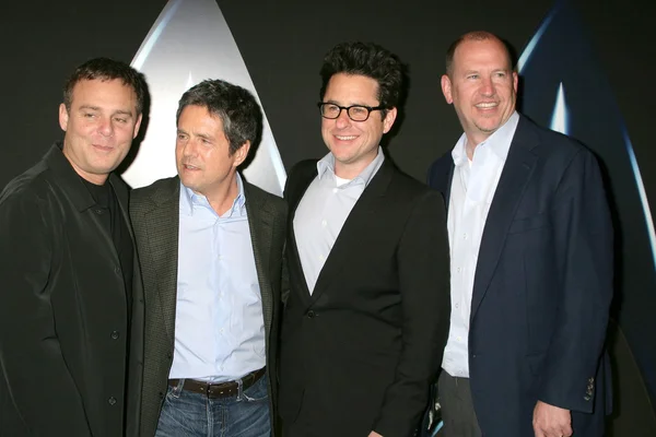 Bryan Burk, Brett Grey, J.J. Abrams and Rob Moore at the "Star Trek" DVD And Blu-Ray Release Party, Griffith Observatory, Los Angeles, CA. 11-15-09 — Stock Photo, Image