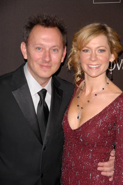 Michael Emerson e Carrie Preston no 2010 Costume Designers Guild Awards, Beverly Hilton Hotel, Beverly Hills, CA. 02-25-10 — Fotografia de Stock