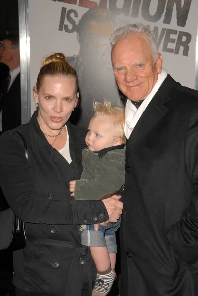 Malcolm McDowell e família — Fotografia de Stock