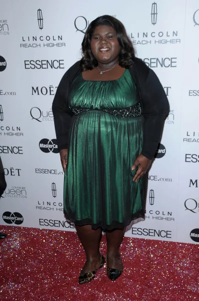 Gabourey Sidibe på den tredje årlige Essence Black Women i Hollywood Luncheon, Beverly Hills Hotel, Beverly Hills, CA. 03-04-10 – stockfoto