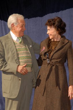 Jack Larson and Leslie Caron at the star ceremoney for Leslie Caron into the Hollywood Walk of Fame, Hollywood, CA. 12-08-09