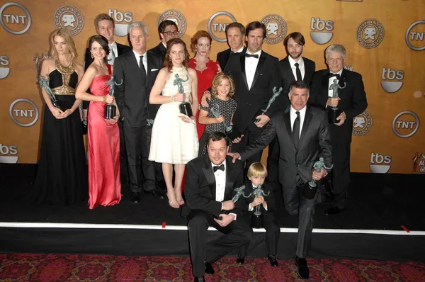 Cast of 'Mad Men' in the Press Room at the 15th Annual Screen Actors Guild Awards. Shrine Auditorium, Los Angeles, CA. 01-25-09 — Stock Photo, Image