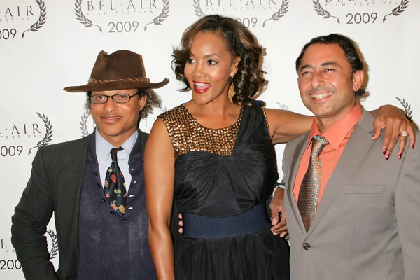 Clinton Wallace and Vivica A. Fox at the Opening Night of Bel Air Film Festival, UCLA James Bridges Theatre, Los Angeles, CA. 11-13-09 — Stock fotografie