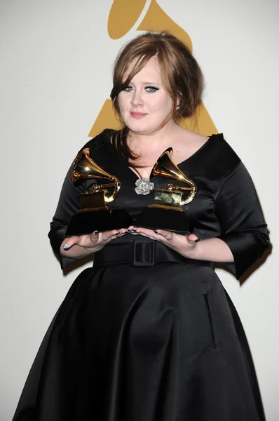 Adele en la sala de prensa de los Premios GRAMMY Anuales 51. Staples Center, Los Ángeles, CA. 02-08-09 —  Fotos de Stock