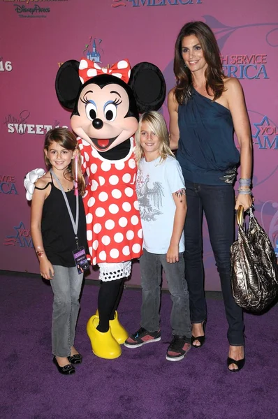 Cindy Crawford and family — Stock Fotó
