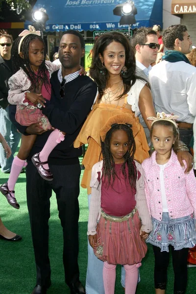 Malaak Compton con Chris Rock y su familia —  Fotos de Stock