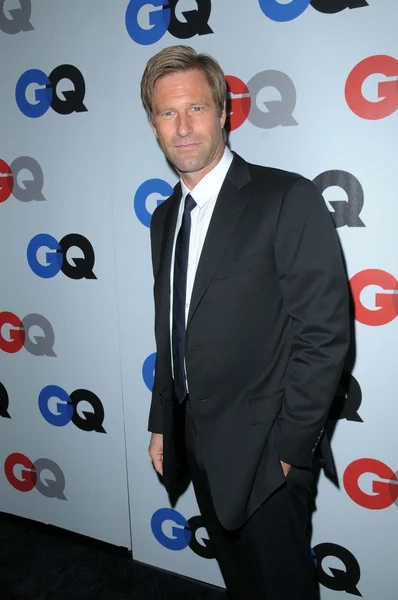 Aaron eckhart op de 2008 gq mannen van de partij van het jaar. Chateau marmont hotel, los angeles, ca. 11-18-08 — Stockfoto