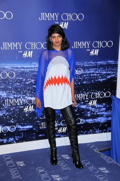 Maya Arulpragasam no Jimmy Choo For H & M Collection, Private Location, Los Angeles, CA. 11-02-09 — Fotografia de Stock