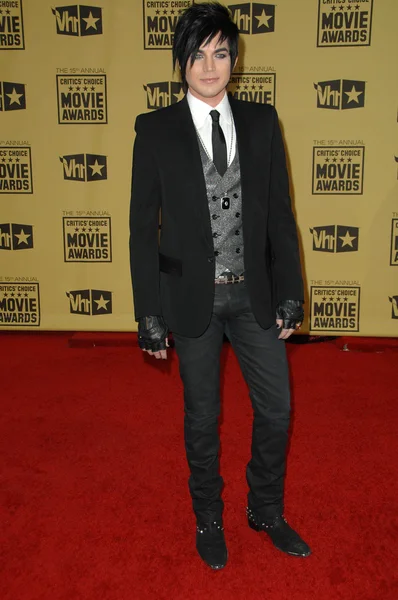 Adam Lambert no 15th Annual Critics Choice Awards, Hollywood Palladium, Hollywood, CA. 01-15-10 — Fotografia de Stock