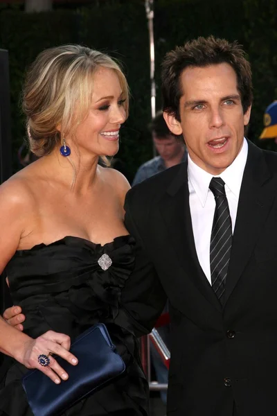 Christine taylor i ben stiller — Zdjęcie stockowe