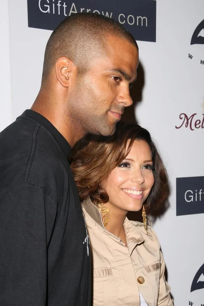 Tony parker i eva longoria parker — Zdjęcie stockowe