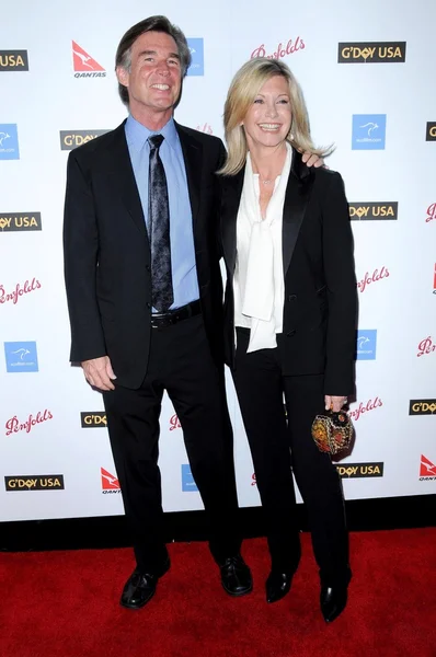 Olivia Newton-John and John Easterlin — Stock Photo, Image