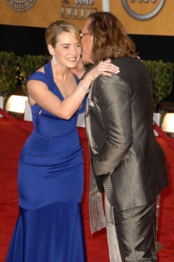 Kate winslet ve mickey rourke, 15 yıllık sinema oyuncuları Derneği Ödülü. türbe Auditorium, los angeles, ca. 01-25-09