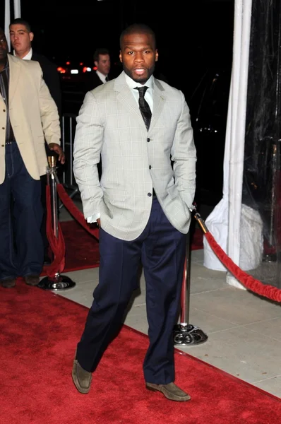 50 Cent at the Los Angeles Premiere of The Wrestler. The Academy Of Motion Arts and Sciences, Los Angeles, CA. 12-16-0 — Stock Photo, Image