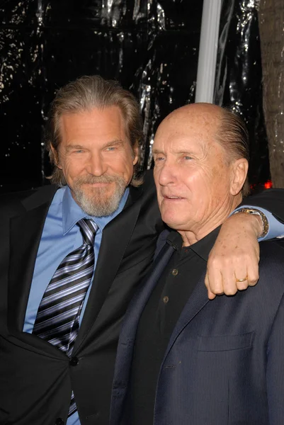 Jeff Bridges i Robert Duvall w "Crazy Heart" Los Angeles Premiere, Acadamy of Motion Picture Arts and Sciences, Beverly Hills, CA. 12-08-09 — Zdjęcie stockowe