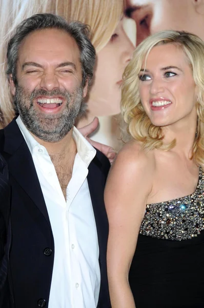 Sam mendes en kate winslet — Stockfoto