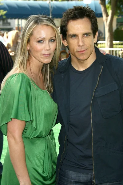 Christine taylor i ben stiller — Zdjęcie stockowe