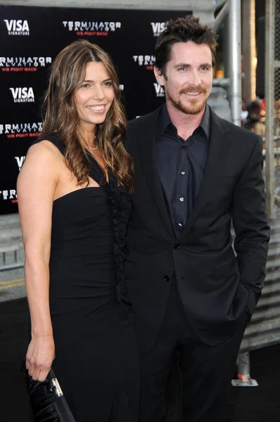 Sibi Blazic and Christian Bale — Stock Photo, Image