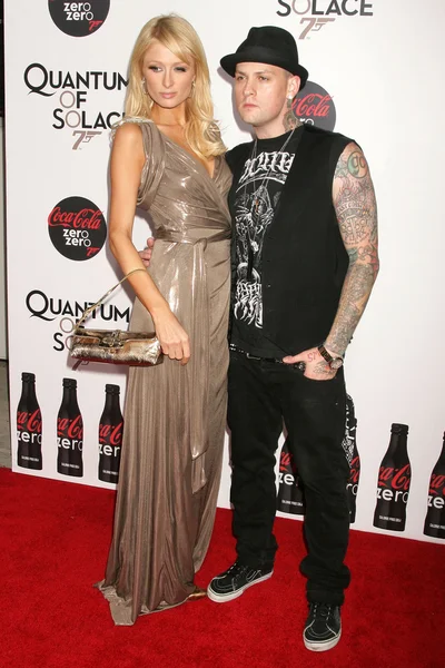 Paris hilton och benji madden — Stockfoto