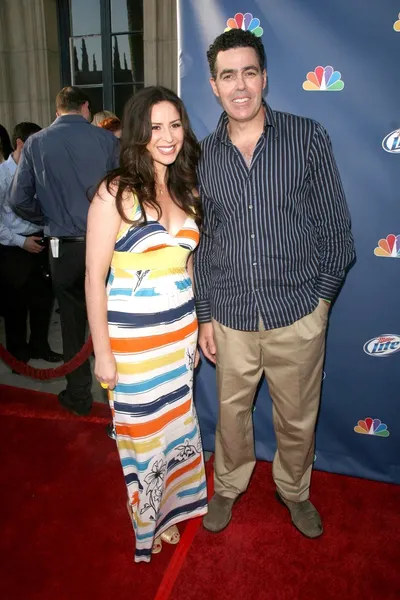 Adam carolla ve lynette helen cennet nbcs sonbahar Gala partisinde. 3 Boulevard, hollywood, ca. 09-18-08 — Stok fotoğraf