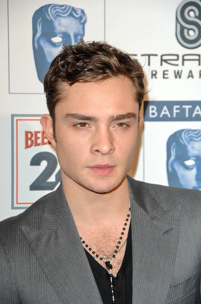 Ed Westwick Ordförande — Stockfoto