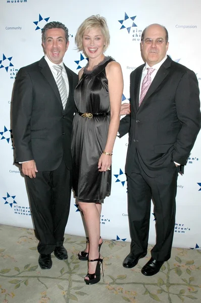 Dr. Charles J. Sophy com Sharon Stone e Jeff Wachtel — Fotografia de Stock