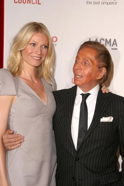 Gwyneth paltrow och valentino garavani — Stockfoto