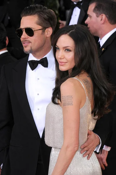 Brad Pitt og Angelina Jolie - Stock-foto