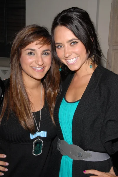 Jazmin Whitley and Morgan Weirich at the Silver Star Casting Company Spring 2010 Collection Debut Party. Social Hollywood, Hollywood, CA. 10-12-09 — Stok fotoğraf