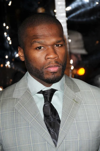 50 Cent at the Los Angeles Premiere of The Wrestler. The Academy Of Motion Arts and Sciences, Los Angeles, CA. 12-16-0 — Stock Photo, Image