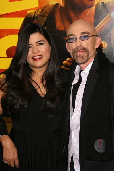 Jackie Earle Haley and wife Amelia at the U.S. Premiere of 'Watchmen'. Grauman's Chinese Theatre, Hollywood, CA. 03-02-09 — Stockfoto