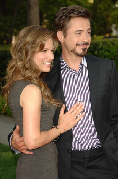 Susan Downey and Robert Downey Jr — Stock Photo, Image