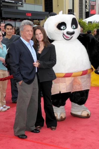 Dustin Hoffman y Lisa Gottsegen — Foto de Stock