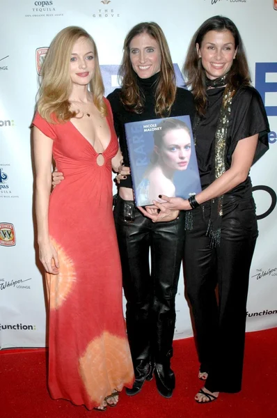 Heather Graham med Nicole Miller Maloney och Bridget Moynahan — Stockfoto