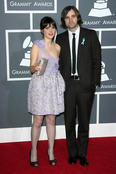 Ben Gibbard, Zooey Deschanel — Stock Photo, Image