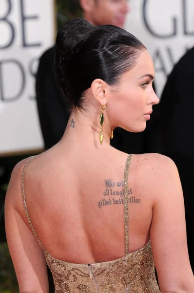 Megan Fox at the 66th Annual Golden Globe Awards. Beverly Hilton Hotel, Beverly Hills, CA. 01-11-09 — Stock Photo, Image