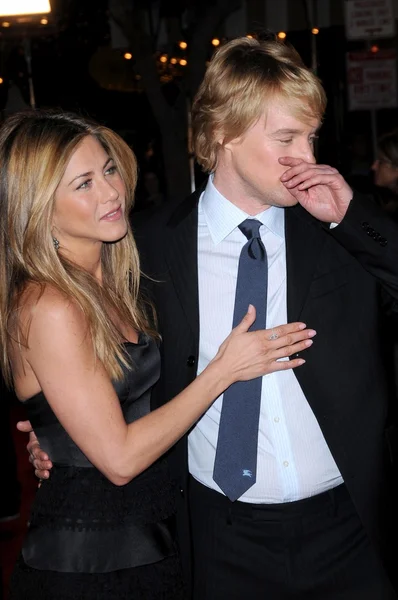 Jennifer aniston und owen wilson — Stockfoto